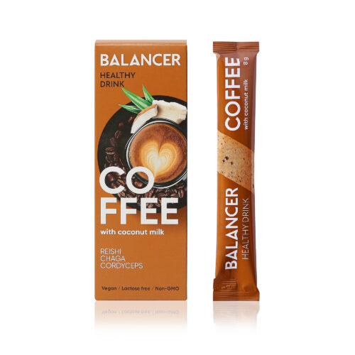 Напиток растворимый BALANCER COFFEE «Кофе на кокосовом молоке» 10 стиков