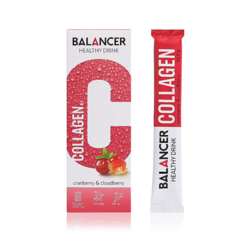 Напиток Balancer Collagen со вкусом «Клюква - морошка» 10 стиков