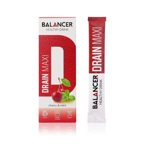 Очищающий и дренирующий напиток BALANCER DRAIN MAXI со вкусом «Вишня–мята» 10 шт