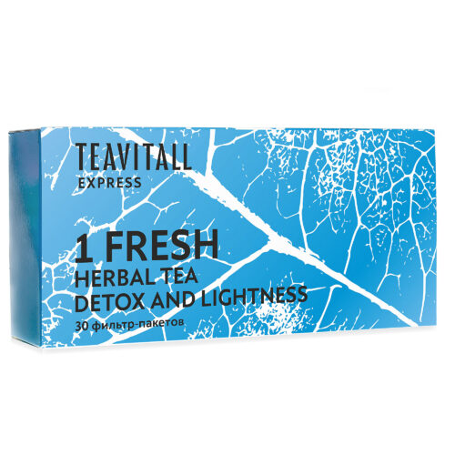 Чайный напиток для мягкого очищения организма TeaVitall Express Fresh-1 30 фильтр-пакетов