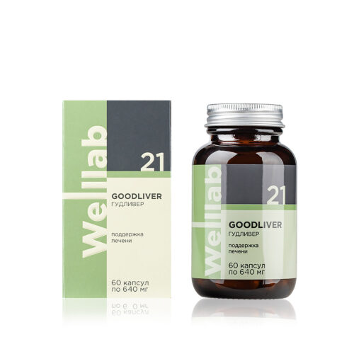 БАД для печени Welllab GOODLIVER FORMULA 60 капсул