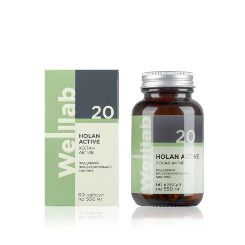 БАД для желчевыделительной системы Welllab HOLAN PHYTO ACTIVE 60 капсул