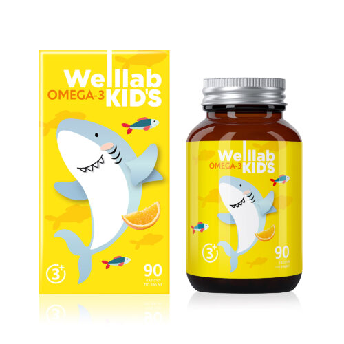 Омега-3 для детей WELLLAB KIDS OMEGA-3 90 капсул Welllab Kids