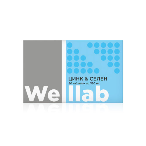 БАД с цинком и селеном Welllab ZINC & SELENIUM 30 таблеток