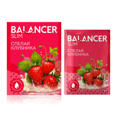 Коктейль BALANCER SLIM со вкусом «Спелая клубника»