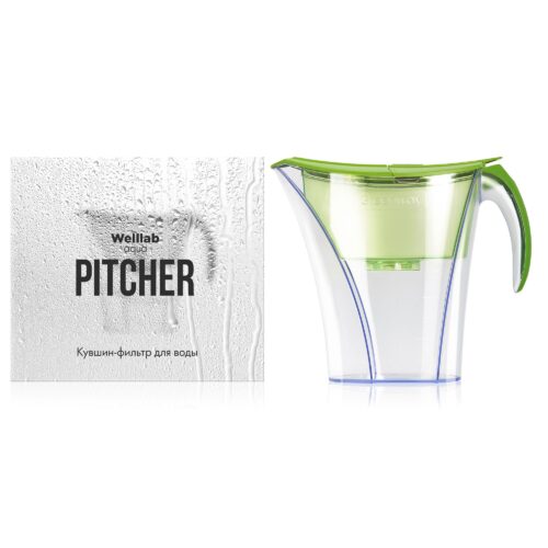 Кувшин-фильтр для воды Welllab Aqua PITCHER зеленый